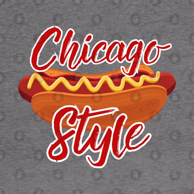 Chicago Style Hot Dog by Illustradise